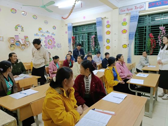 Đón đoàn kiểm tra các lớp Xoá mù chữ giai đoạn 2 năm học 2024 – 2025.